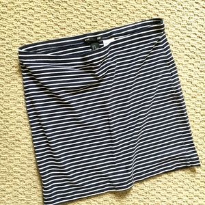 H&M Striped Cotton Mini Skirt | Size M